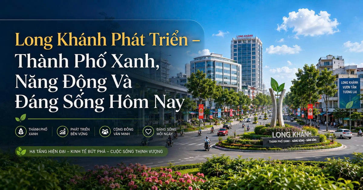 Long Khánh Phát Triển – Thành Phố Xanh, Năng Động Và Đáng Sống Hôm Nay